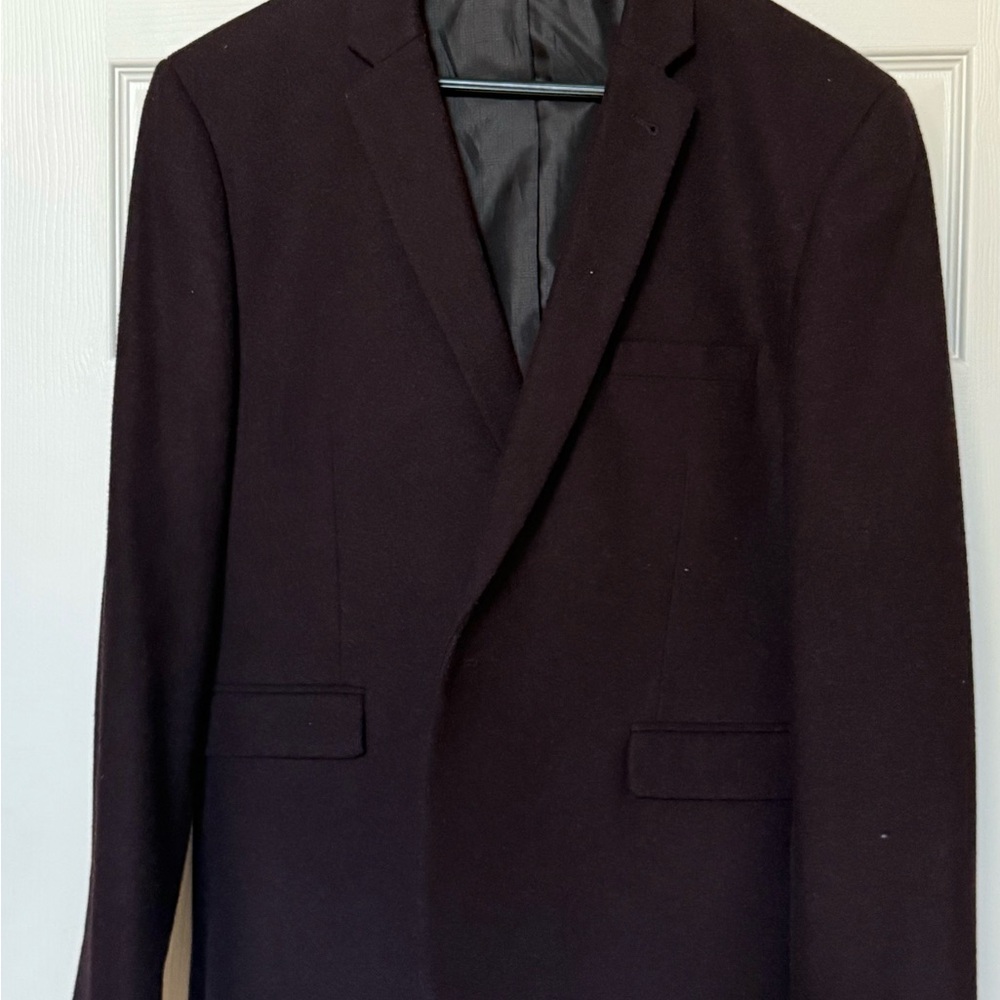 Cedarwood State Men's Blazer Dark‎ Purple Skinny fit XL